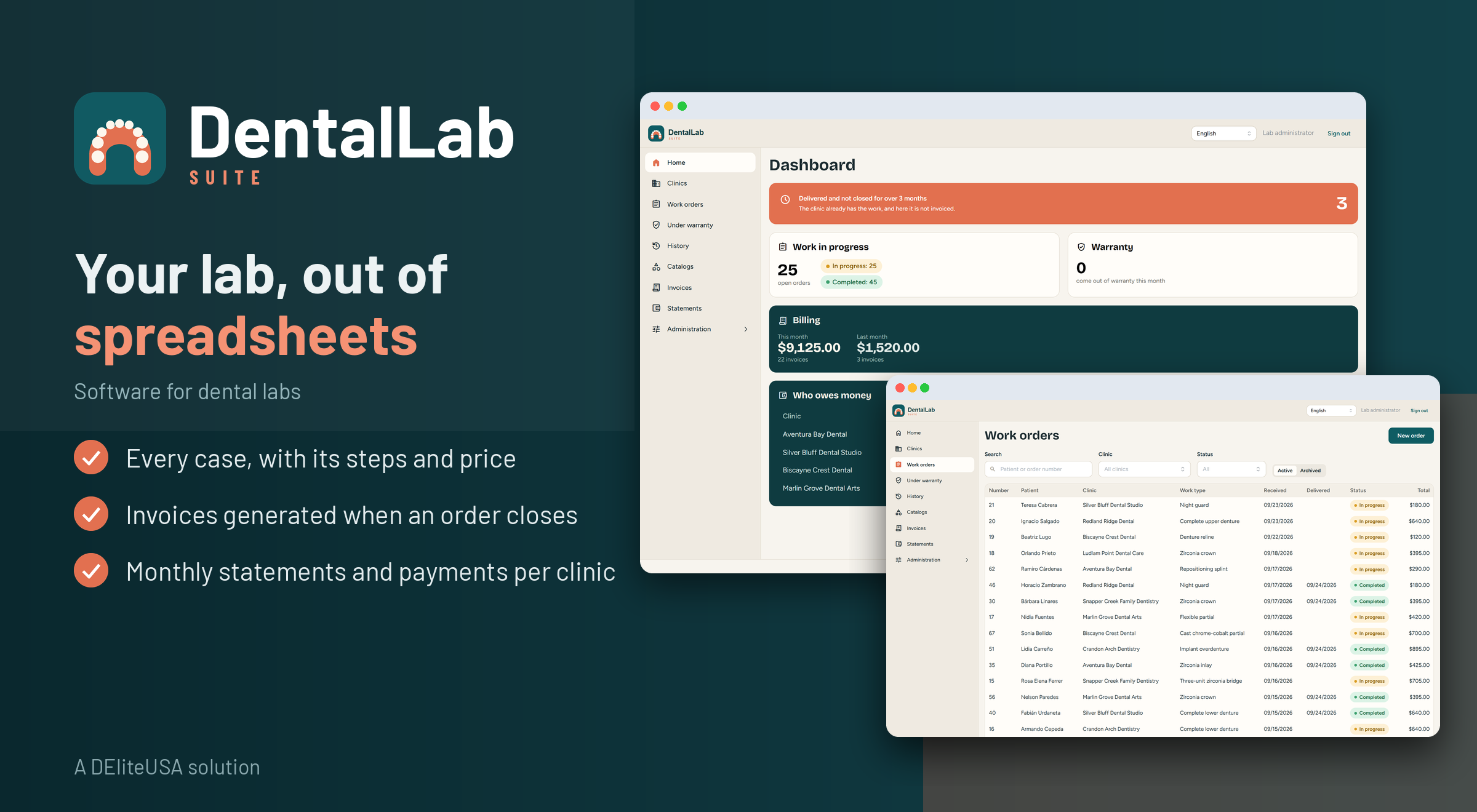 DentalLab Suite — Software for dental labs