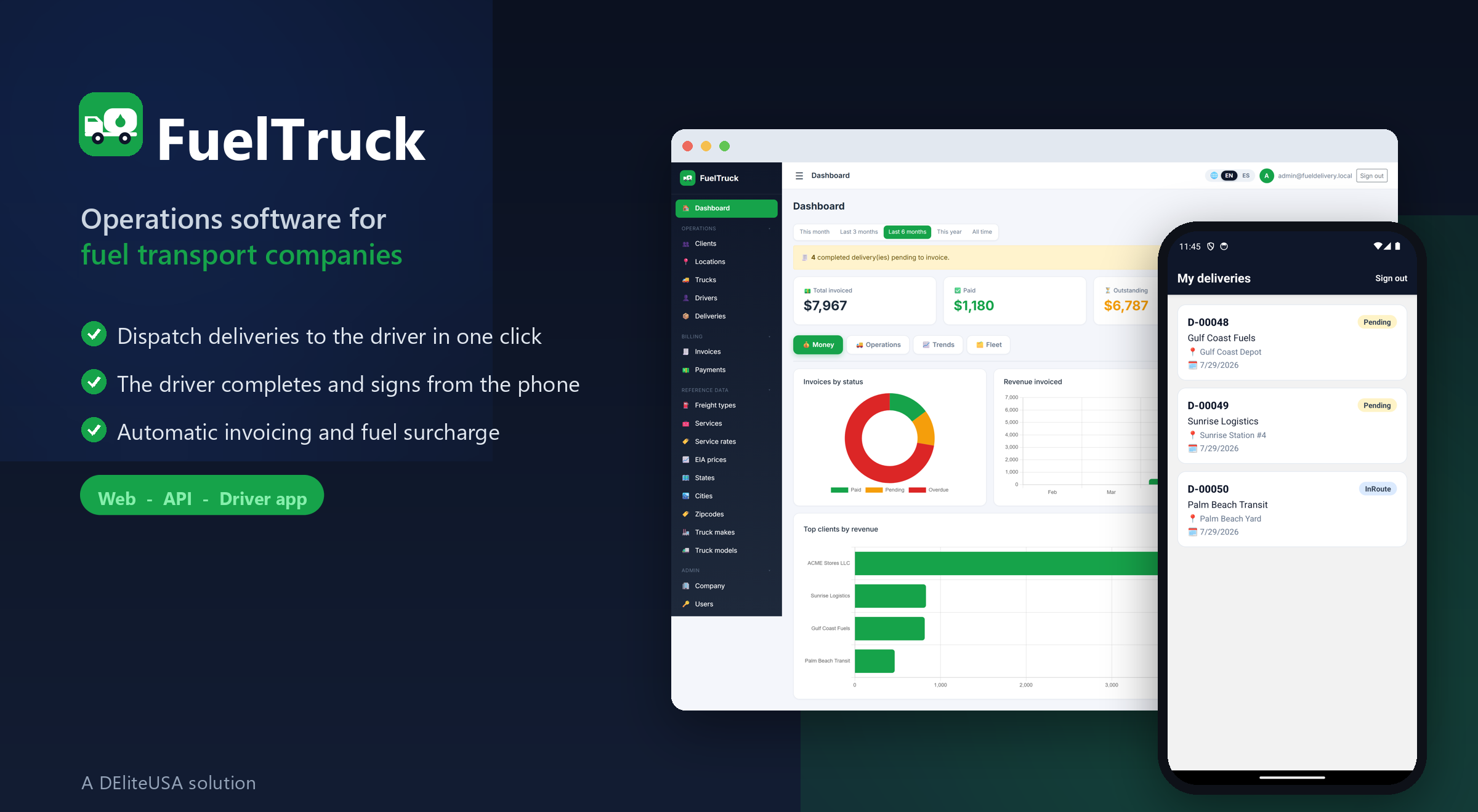 FuelTruck — Operations software for fuel transport companies